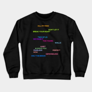 Walls Tracklist Crewneck Sweatshirt